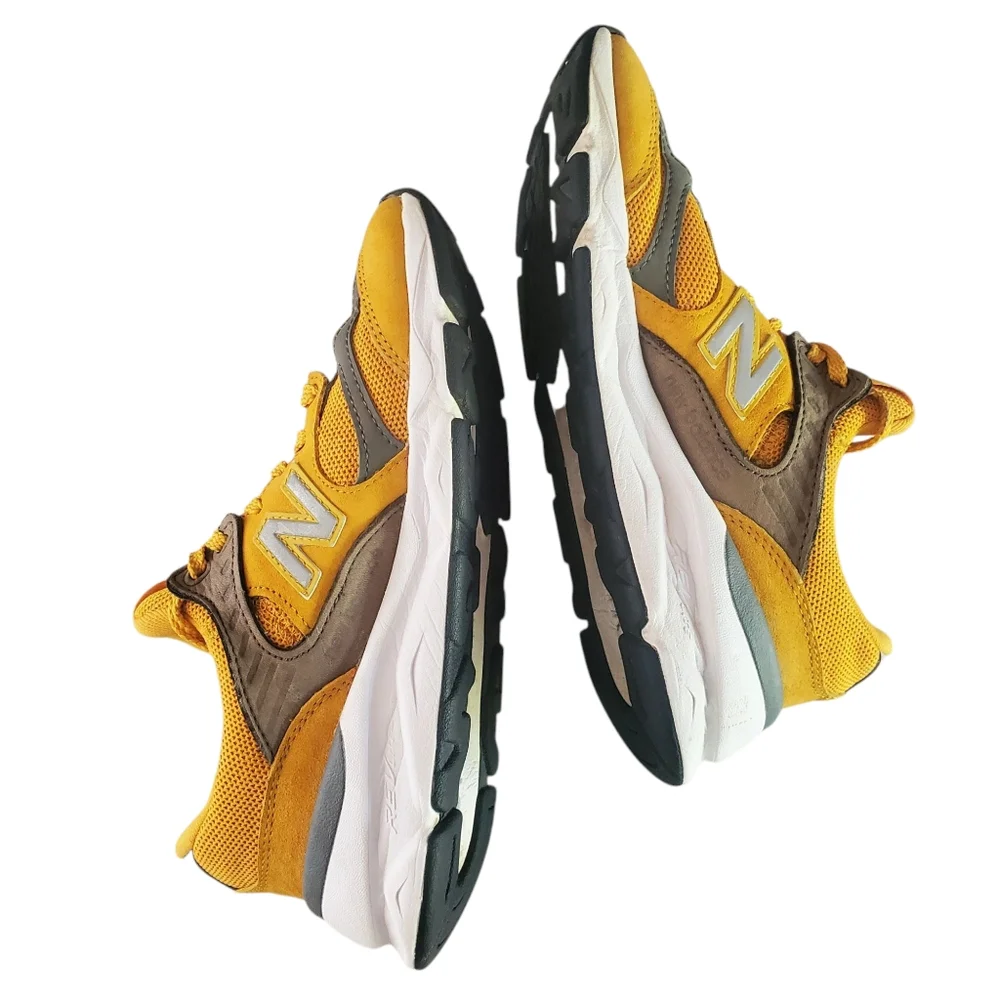 NEW BALANCE X-90 'Goldrush' Reconstructed Limited Edition Training Sneakers SZ 7